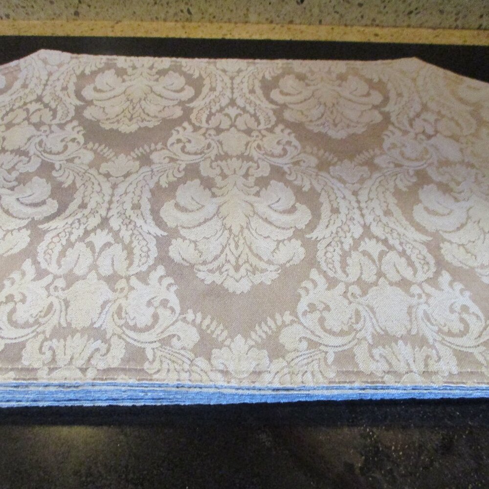 Set of 4 Light Blue Rectangular Reversible Placemats